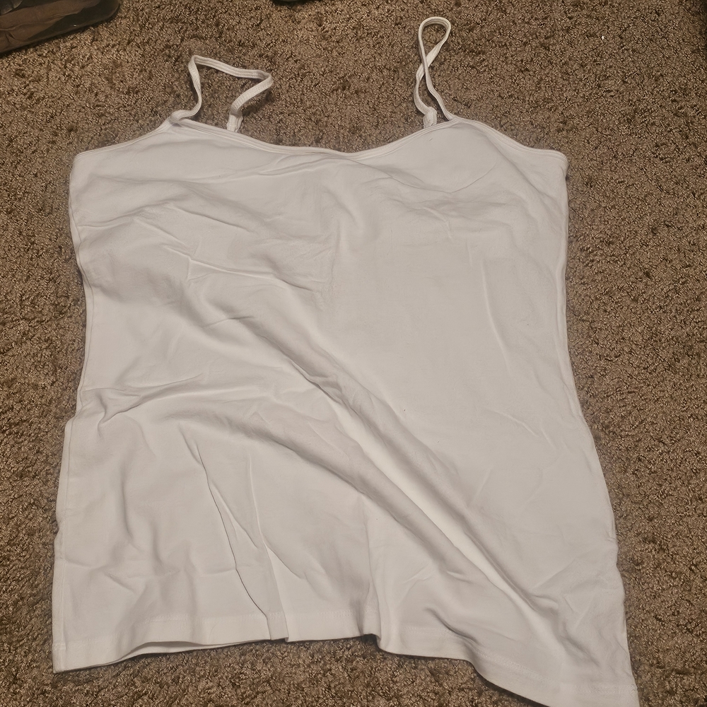 Sonoma White Fitted Sleeveless Camisole